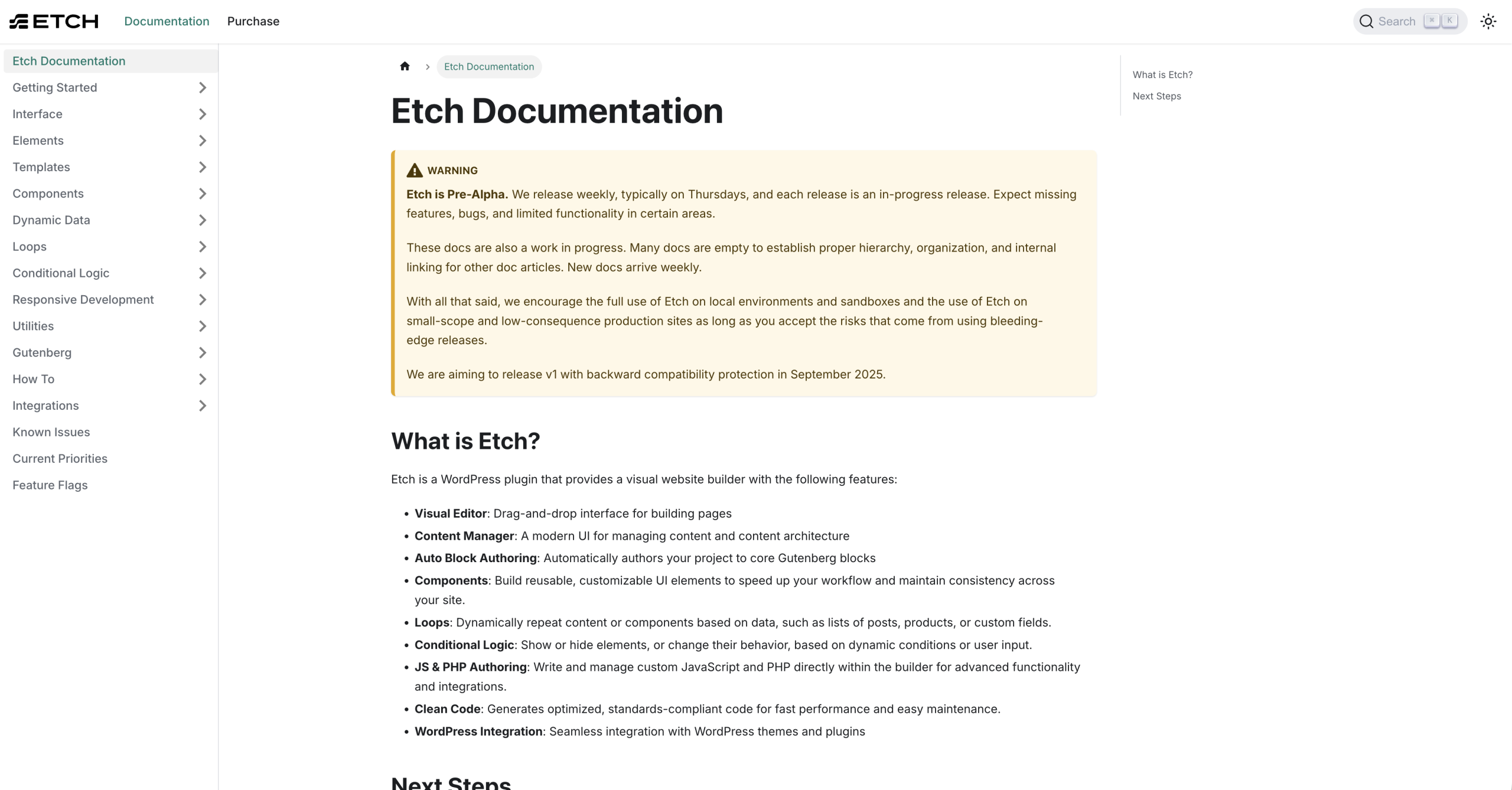 The Home Page of Official Documentation