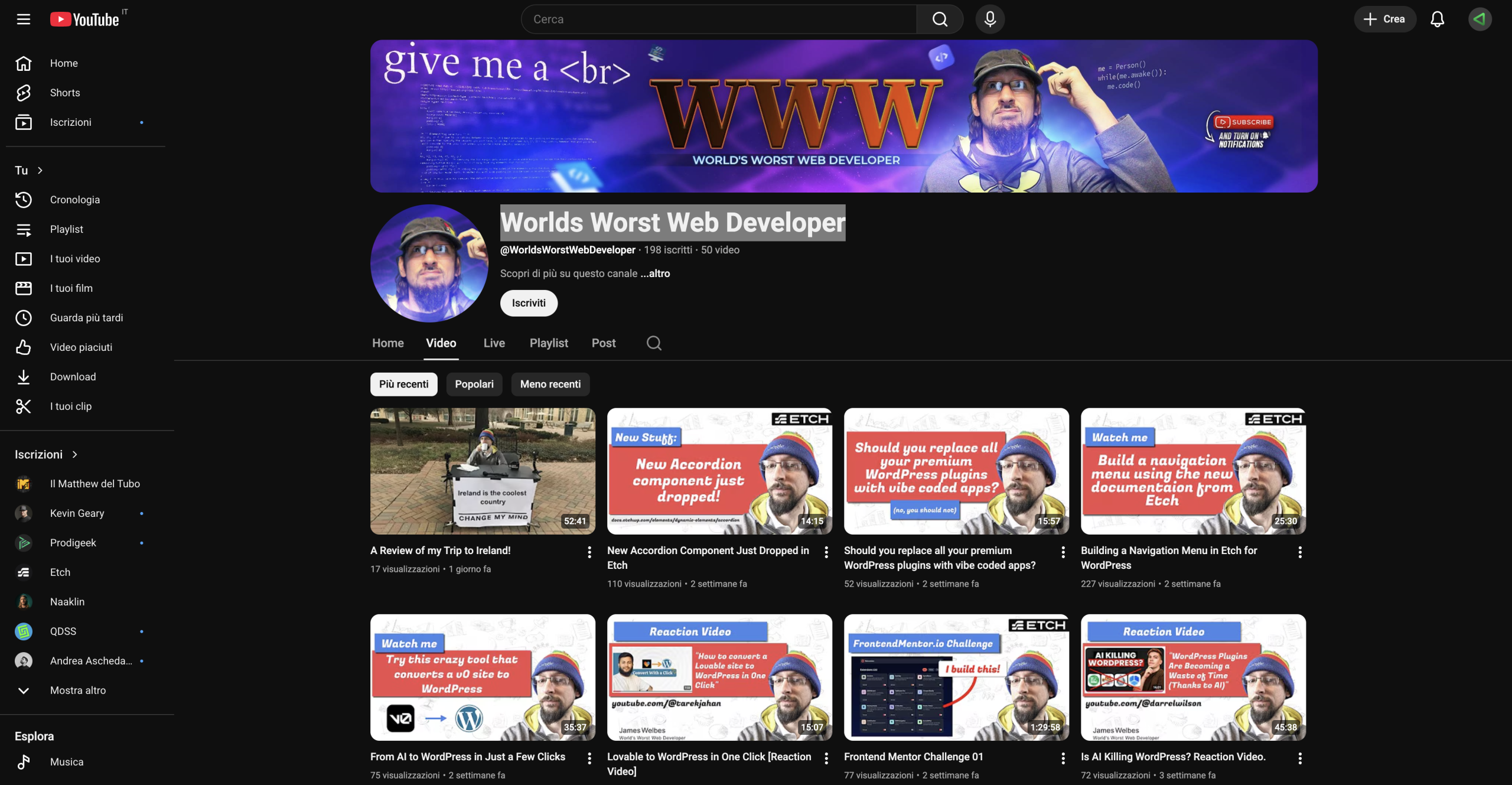 The Home Page of Worlds Worst Web Developer