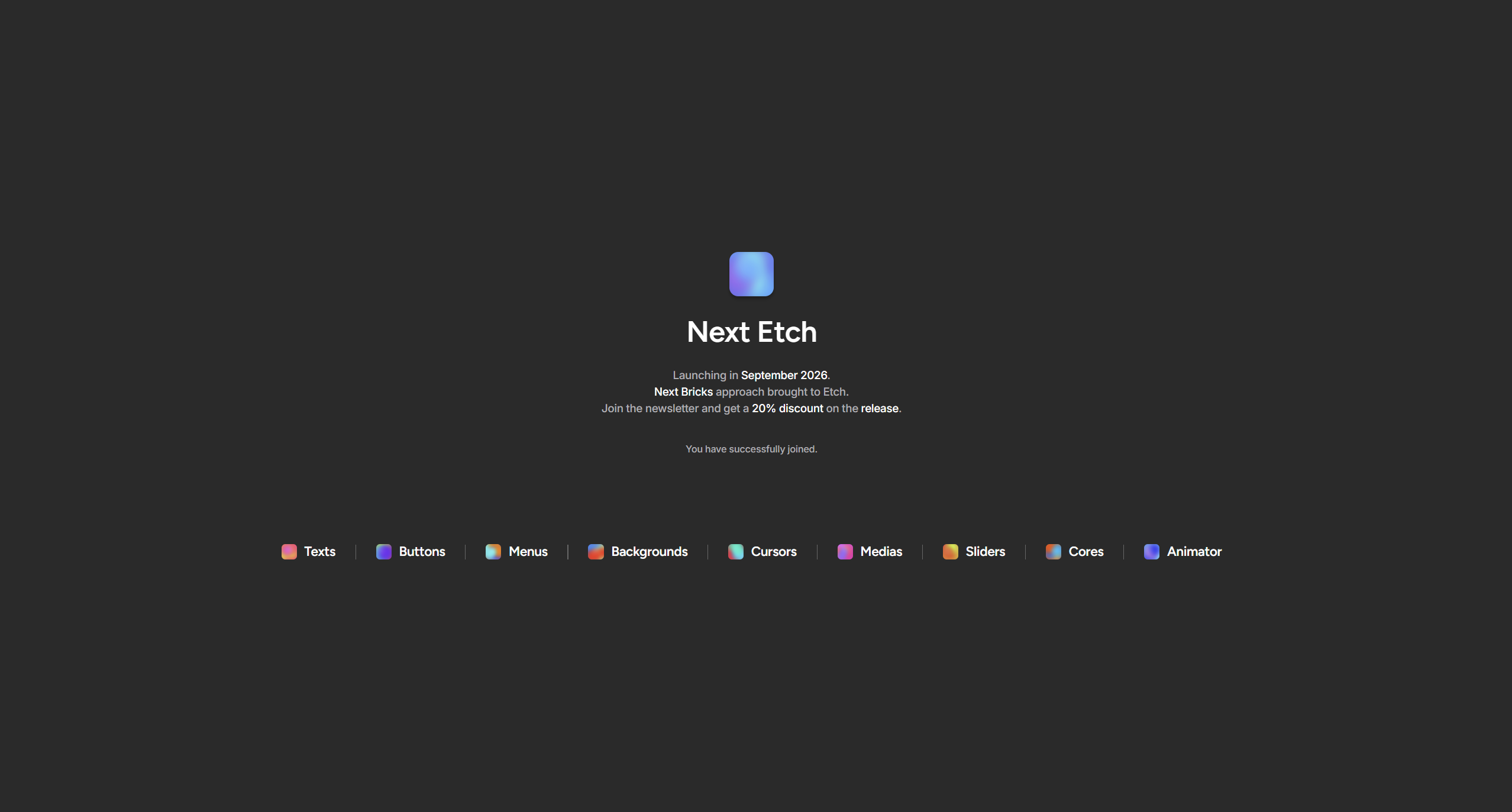 The Home Page of Next Etch