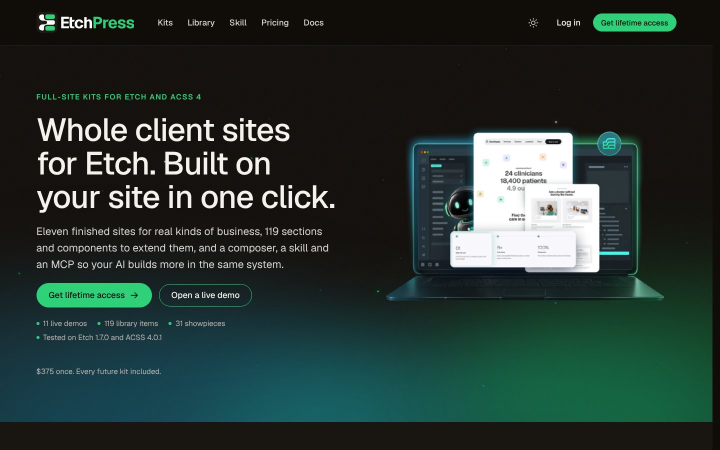 Home page of EtchPress